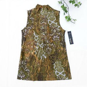 Rafaella NWT Beaded High Neck Sleeveless Top